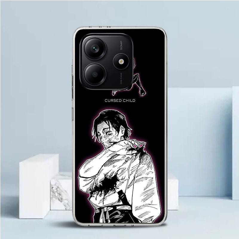 Kaisen J-Jujutsu Art Phone Case For Xiaomi Redmi Note 15 14 14S 13 12S 12 Pro Plus 11S 11 11T 11E 10S 10 + Soft TPU Back Cover R