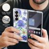 Retro Leaves Flowers Case For Samsung Z Fold 8 Ultra 7 6 5 Hybrid 3in1 Leather Skin Plating Folding Phone Cover For Galaxy Z Fold8 Fold7 Fold6
