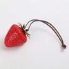 Elegant Versatile Bag Charm 3D Red Resin Fruit Pendant Bag Accessories Strawberry Key Ring  Friends