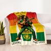 Bob Marley Rasta Blanket Durable Comfort Perfect For Chair Livingroom Sofa Four Seasons Universal Playful Design Birthday Christmas Gift Blanket