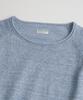 Bihebieo European Flax™ Linen Roll Neck L/S Knit Sea Blue