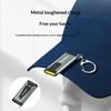Multifunctional Keychain Flashlight Usb Rechargeable Mini Flashlight With Cob Work Light Keyring Camping Walking Pocket Lamp