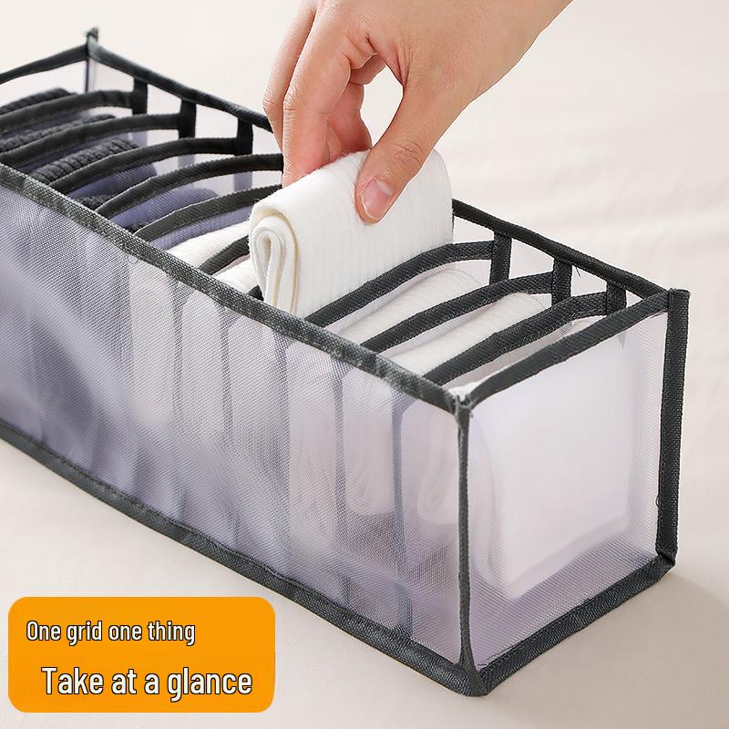 Transparent Mesh Wardrobe Organizer Box for Jeans and Clothes