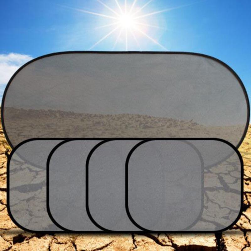 UV Protection Folding Auto Rear Window Sunshade Car Front Windshield Car Shade Curtain with Suction Cups