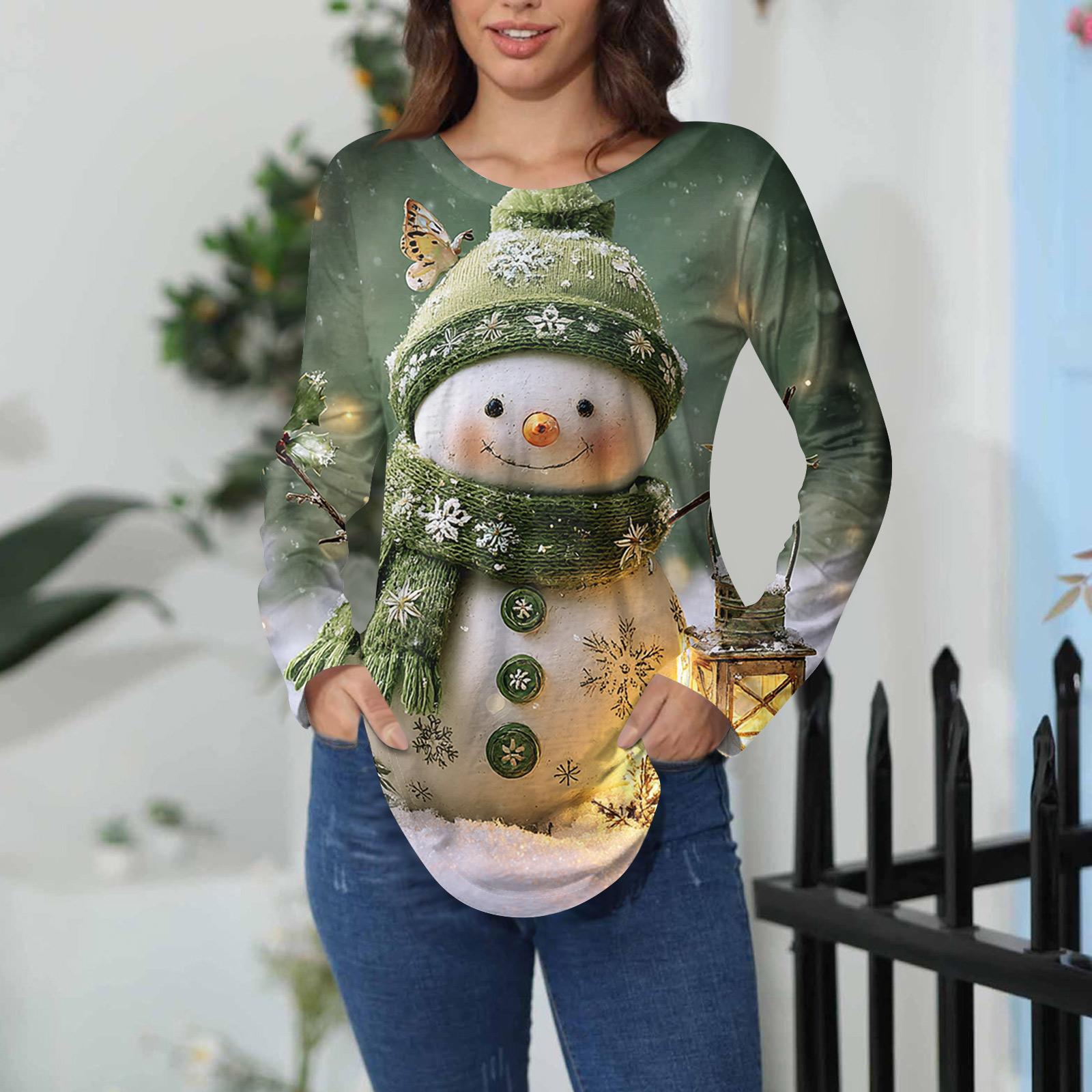 

Футболки женские осенние повседневные рубашки с длинным рукавом толстовка винтажный графический принт топ пуловер ко Дню святого Валентина XL