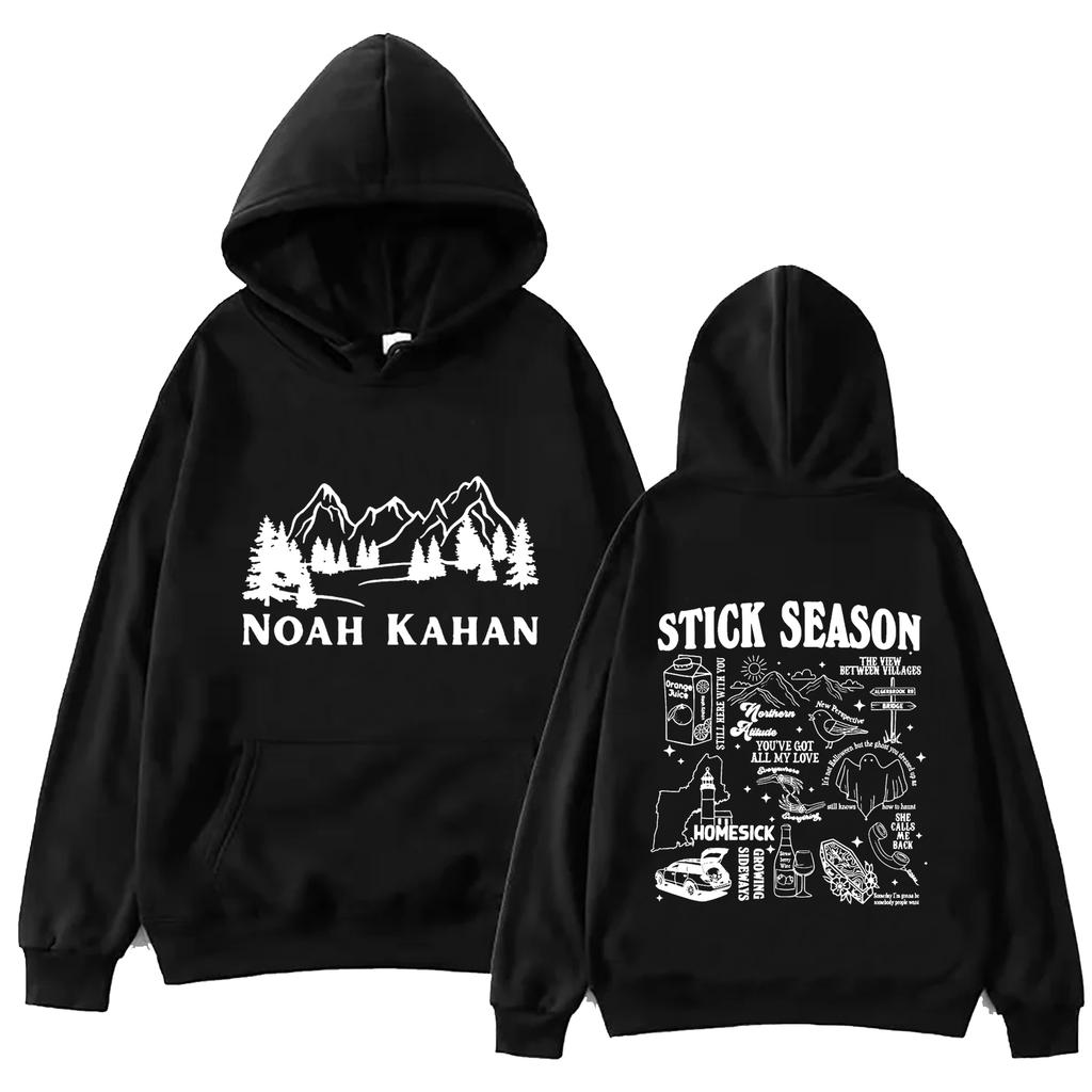 Noah Kahan Stick Season Hoodie Tops Langarm Regular Sweatshirt Musikfans Geschenk Frühling Sommer Druck