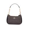 Coach Borsa a Spalla Teri in Ecopelle con Pelle Riciclata Media da Donna Marrone Scuro CV933-IMXAQ