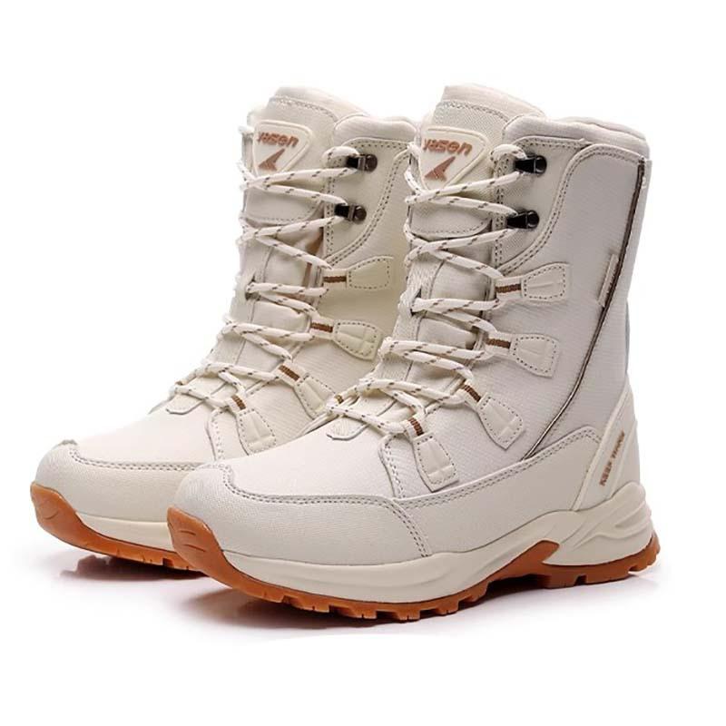 Women's Winter Thickened Padded Waterproof Comfortable Warm Anti Cold Lightweight Hiking Waterproof Non-slip Thick Sole Snow Boots