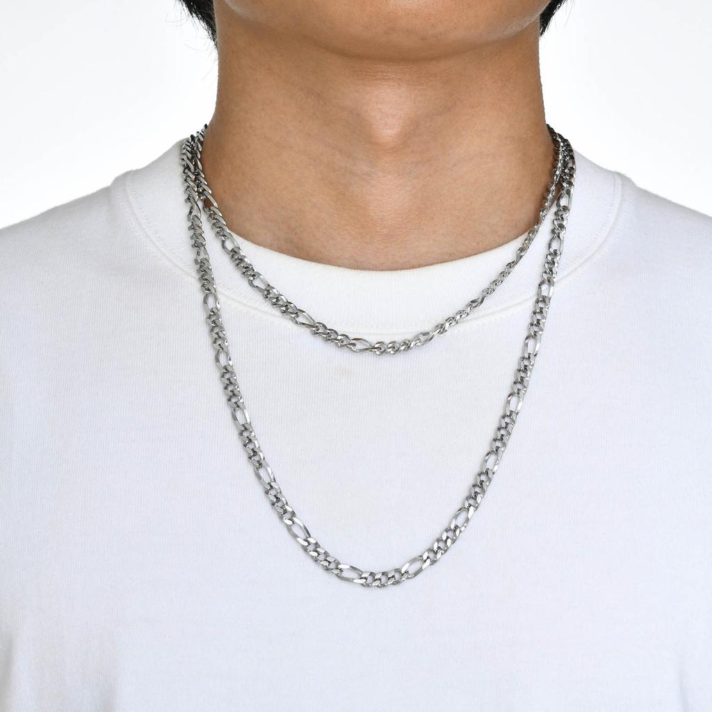 Figaro Chain Necklace for men Stainless Steel Classic Punk Hip Hop Link Chain for Cool Boys Jewelry Accessories Gift