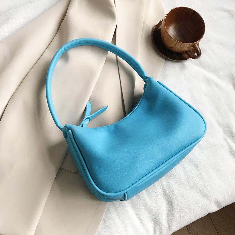 

Модная женская сумка через плечо, модная однотонная текстурированная искусственная кожа, простые женские сумки, популярная сумка большой емкости (20cm<Max Length<30cm)