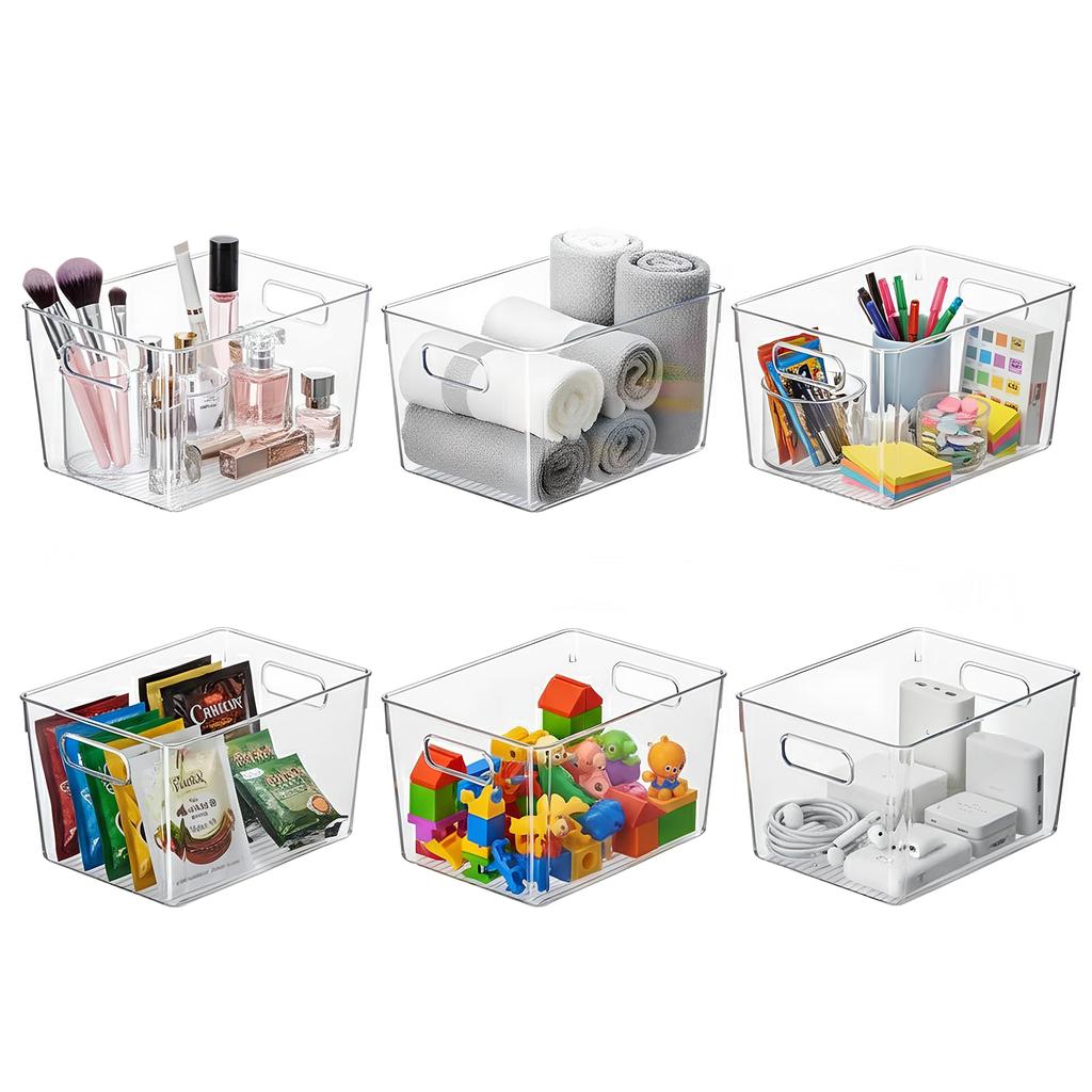 Transparent Storage Box with Drawer and Handles, Perfect for Kitchen Storage, Small Organizers, and Refrigerator Storage, Perfect for Storing Snacks,
