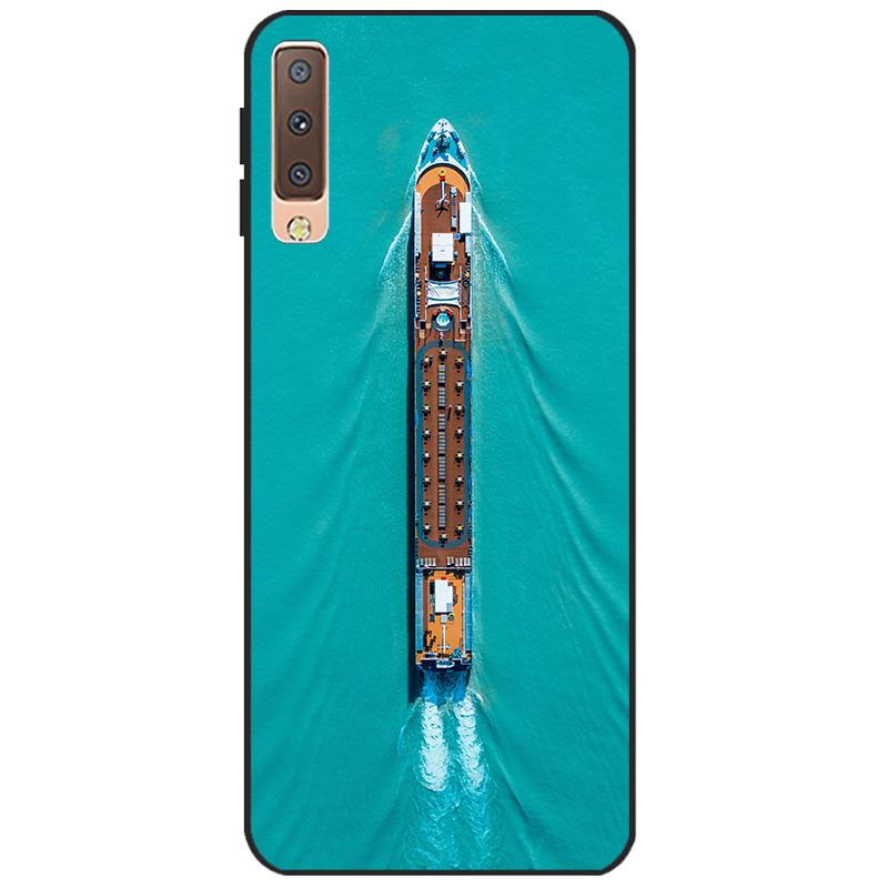 Cases For Samsung Galaxy A7 2018 Cover Silicon Color Phone Case Cover For Samsung A7 2018 A750 A750F 6.0 Inch Protective Shell