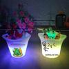LED Ice Bucket with Logo - Illuminated Champagne and Wine Holder for Events and Exhibitions
