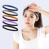 Fascia Sportiva Elastica in Silicone Antiscivolo Traspirante Assorbente l'Umidità Fascia per Capelli da Corsa per Yoga Fitness Uomini Donne