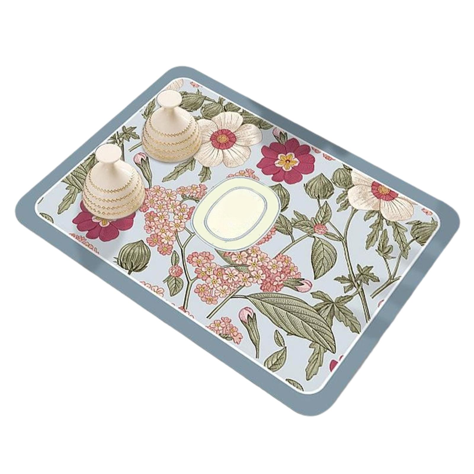 

Kitchen Countertop Multi-purpose Absorbent Mat Quick-drying Table Mat Stove - Heat Insulation Pad Dish Drying One Size