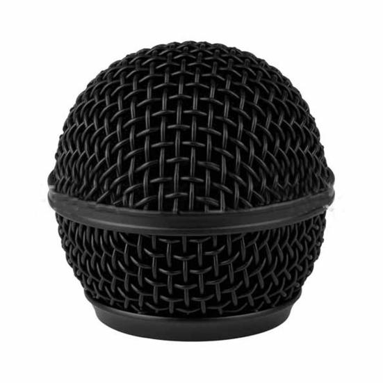 

Металлическая сетка для микрофона, сменная металлическая защита головки микрофона, простая установка, чистый звук, крышка решетки микрофона чёрный
