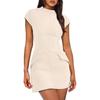 Party Short Sleeve Women's Tight Crew Neck Dress
