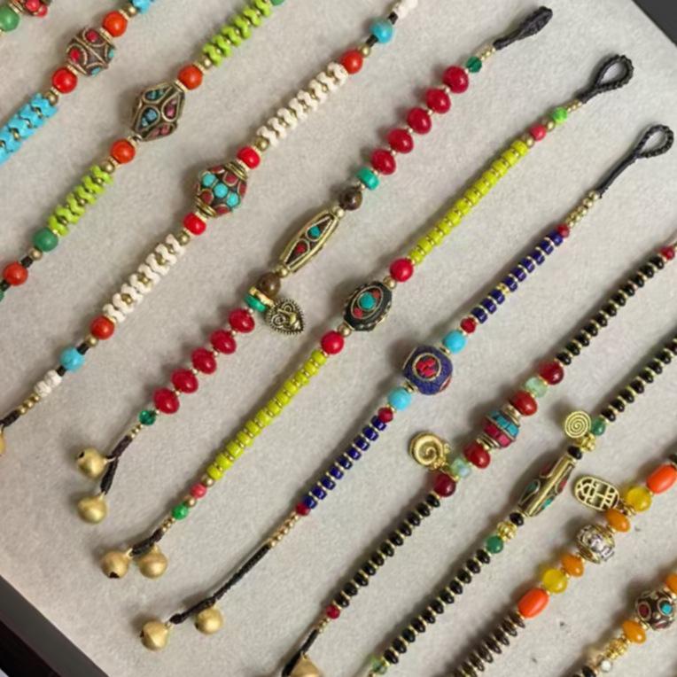 Top-Selling Tibetan Ethnic Multi-Treasure Bracelet: Trendy, Versatile, Retro Woven Style for Women
