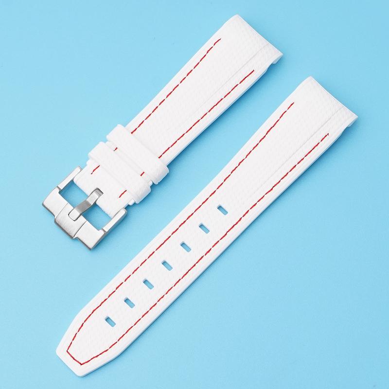Cinturino per Omega X Swatch Joint MoonSwatch Cinturino per Seamaster 300 Uomo Donna 20mm Gomma Silicone Estremità Curva Braccialetto da Polso