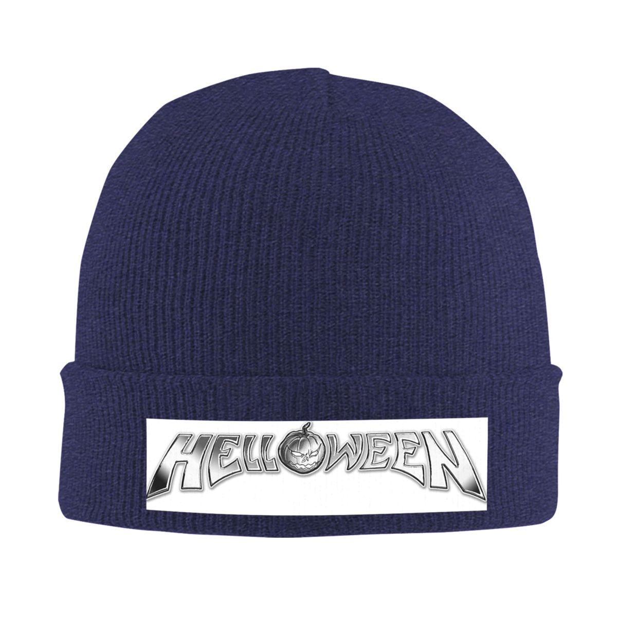 

Helloween Rock Band Warm Knitted Cap Hip Hop Bonnet Hat Autumn Winter Outdoor Beanies Hats for Unisex Adult One Size