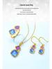 European-American Cross-border Zircon Ring: Women's S925 Sterling Silver, Two-Tone Candy Design, Light Luxury, Colored Zircon, Index Finger Ring
