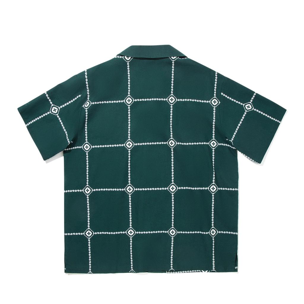 Li Ning Color Block Button Soft Comfortable Breathable Versatile Short Sleeve Shirt Men Shirts ASHV159-1