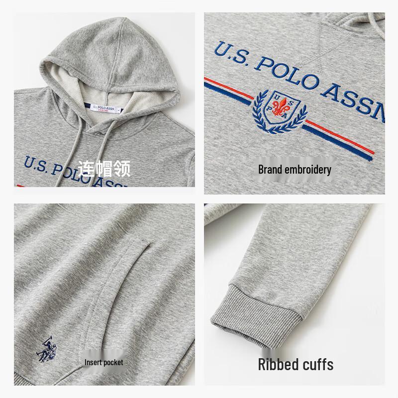 U.S. Polo Assn. Men's Hooded Pullover Sweatshirt