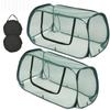 1/2Pcs Garden Bed Mesh Cover Foldable Plant Protection Netting with Stakes Pop Up Raised Flower Bed Bird Proof Net Planter Cover