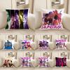 KPop Demon Hunters  HunTrix Anime Character Printing, Colorful Pillowcase Fashion Home Decoration