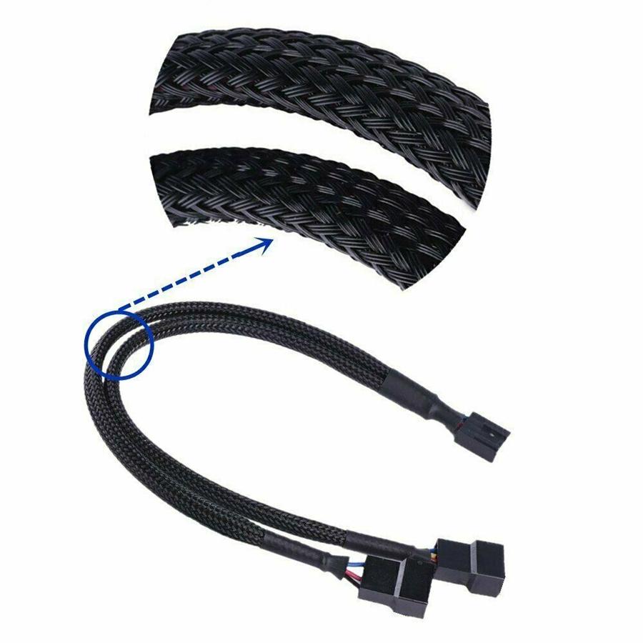 10Pcs 4-Pin PWM to Dual PWM Computer Case Fan Power Y-Splitter Cable  Wire 27cm