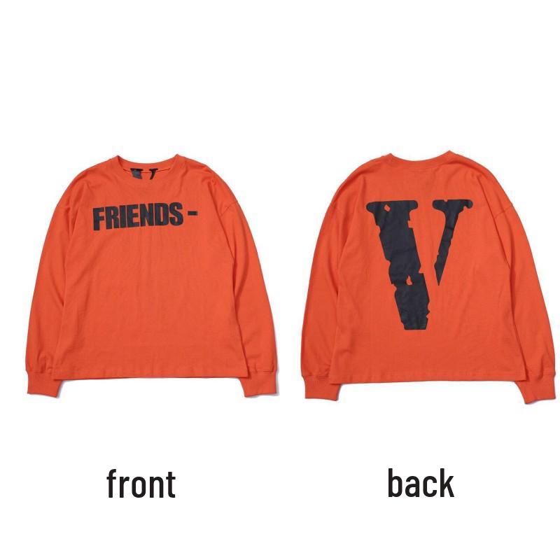 Moletom com Capuz de Manga Longa VLONE Big V Unissex - Estilo Tendência Inspirado em Wang Yibo