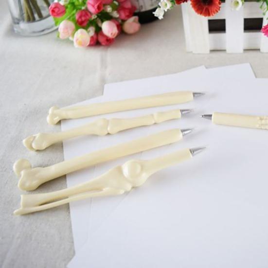 5Pcs Creative Bone Shape 0.7mm Nib Ball Pen Student Writing Office Stationery