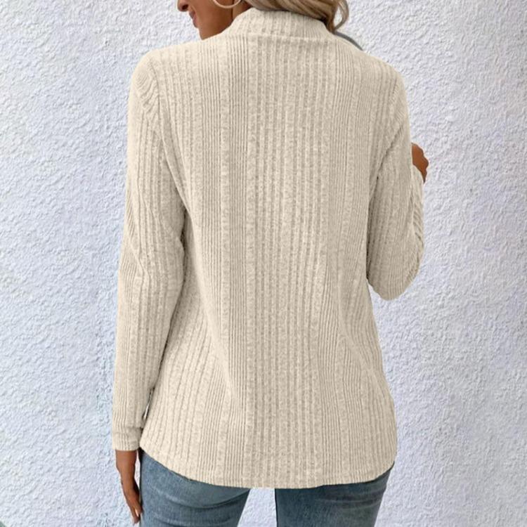 Casual Long Sleeve Open Front Solid Knit Cardigan Women's Sweater Clothing