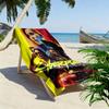 Cyberpunk Print Beach Towel, Large Soft Quick Dry Towel for Beach Camping Swimming