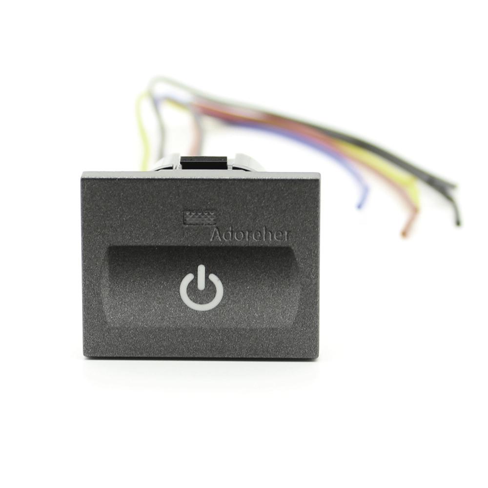 Car LED BSM Radar Sensor Light Heat Steering Wheel Power Switch Button Light for Ford Focus 2 MK2 2009 2010 2011 Accessories Switches4