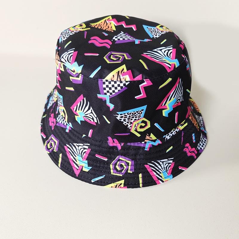 Creative Unisex Double-Sided Cotton Bucket Hat – Versatile Outdoor Sun Protection Accessory