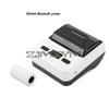 80mm Type-C Thermal Receipt Printer USB+Bluetooth Interface Portable Wireless Label Maker 2 In 1 Mini Thermal Printer