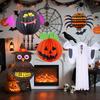 Halloween Hängedeko Geist Hexe Spinne Kürbis Papierlaternen DIY Halloween Hänge-Bastelarbeiten Halloween Veranda Deckenhänger