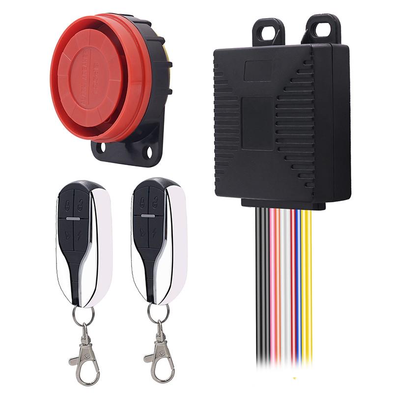 12V Anti-Theft Security Alarm System Remote Control Engine Start P15 For Motorcycle/Scooter/Autobike