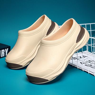 Mode Eva Hausschuhe für Herren Winter Herren Baumwollschuhe Küche Dicke Sohle Leicht Wasserdicht Rutschfest Schneestiefel Lässige Hausschuhe