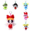 Girls The Powerpuff Blossom Raincoat Plush Toy Backpack Keychain Cartoon Pendant