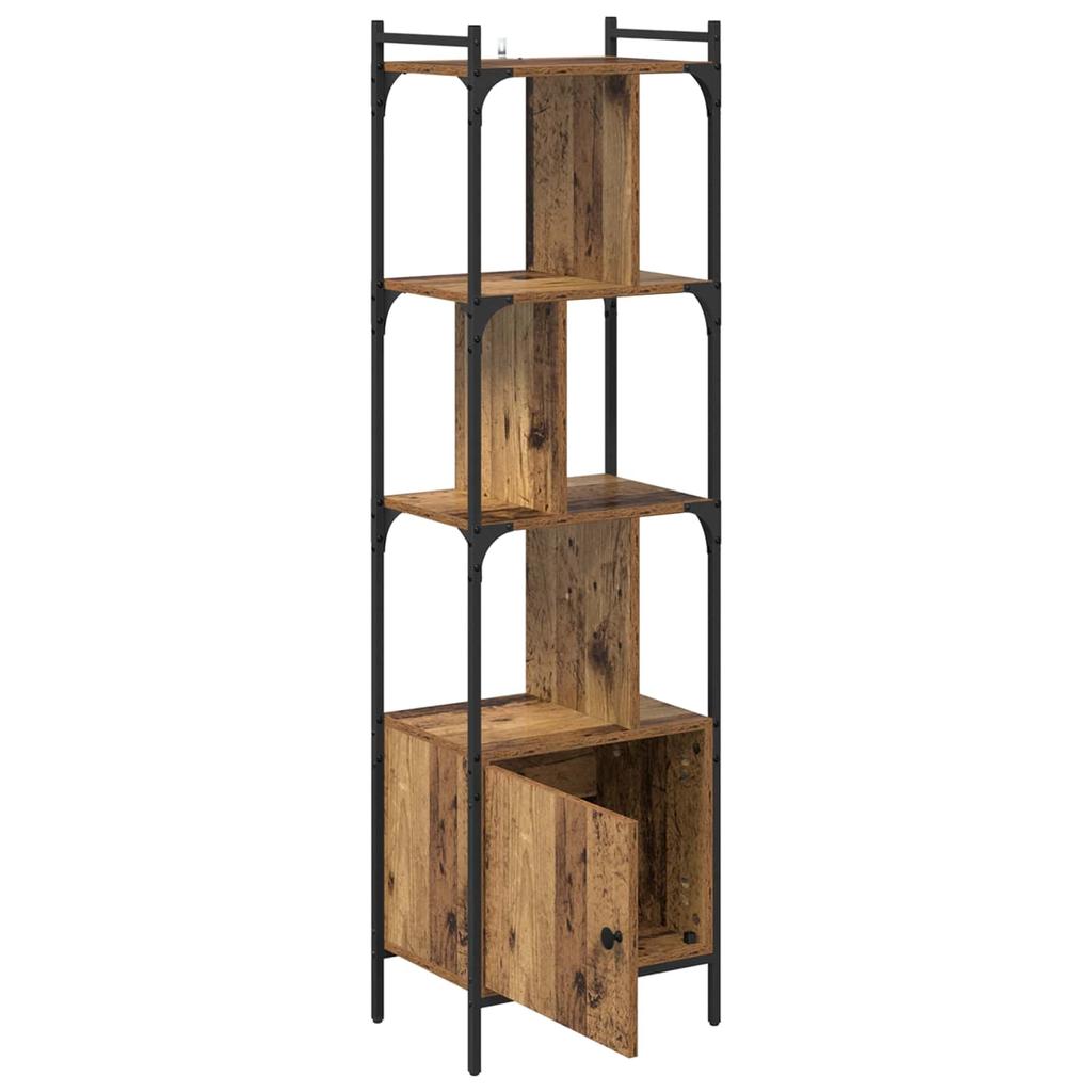 Vintage Wood Bookshelf 44.5 x 30 x 154.5 cm Engineered Wood