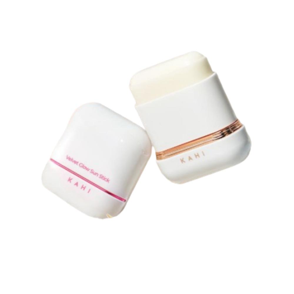 KAHI Airy Fit Sun Stick SPF 50+ PA++++ 14g + Velvet Glow Sun Stick SPF 50+ 13.5g 2‑Type Set