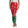 Christmas women's leggings new women's pants printed sports yoga pants peach hip pants women