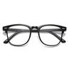 2PCS Unisex Square Plastic Frame Trendy Anti-Blue Light Clear Glasses for Back To School Clothing Accessories.