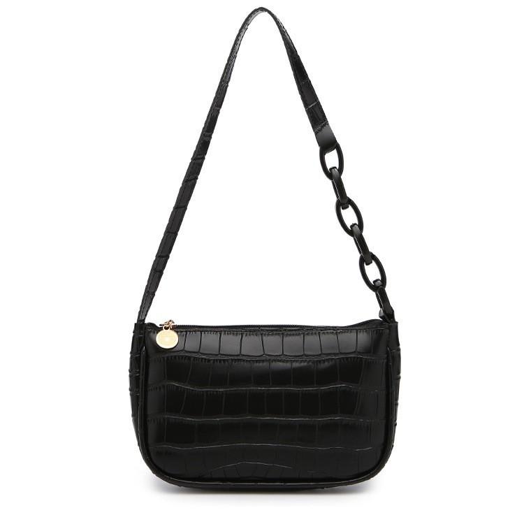 Women's Shoulder Bag Crocodile Pattern Underarm Bag Fashionable Underarm Bag