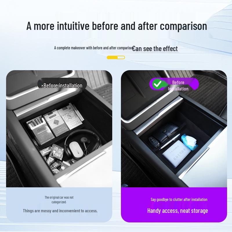 Tesla Model Y/3 Center Console Storage Organizer Accessories