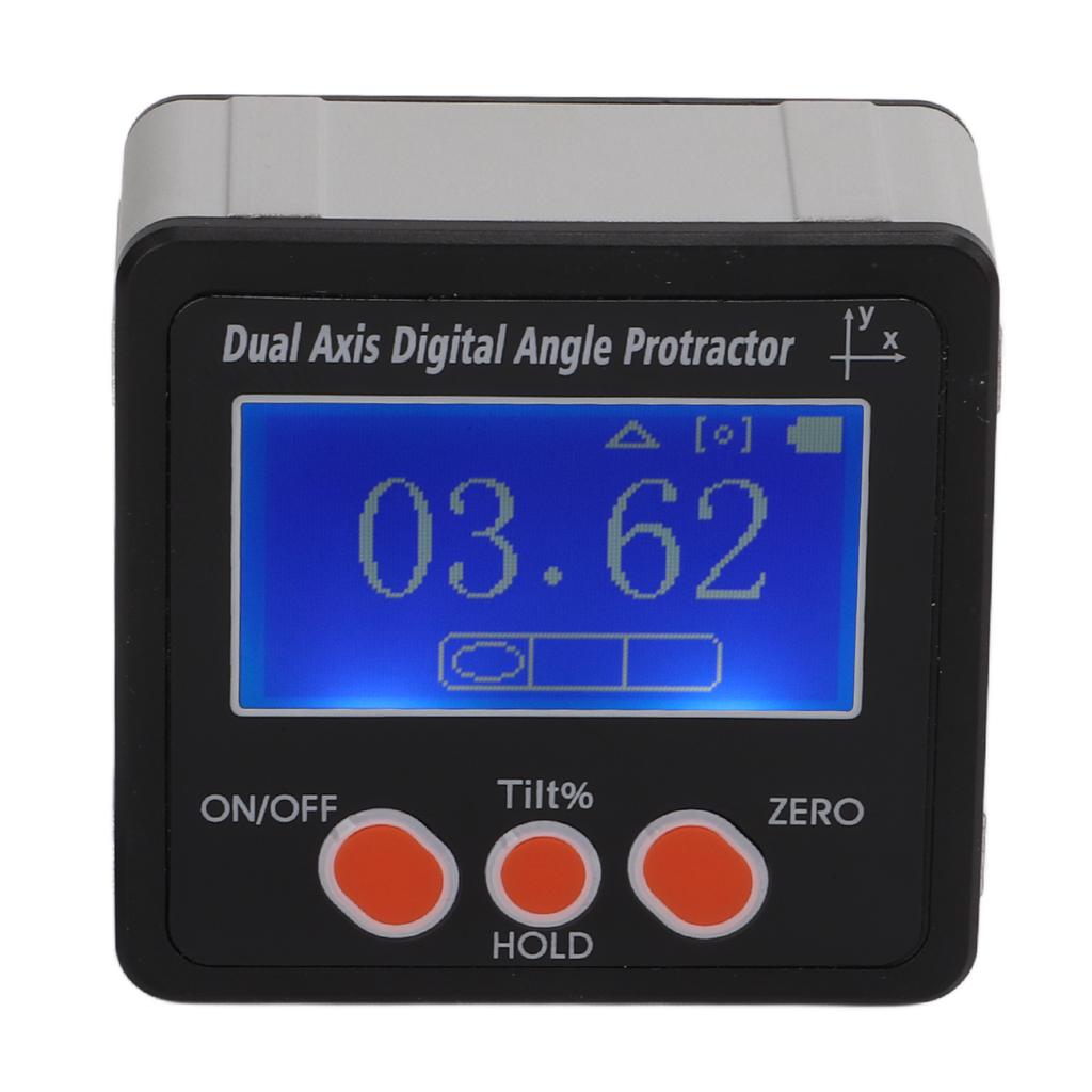 Digital Angle Gauge Dual Axes Digitial Angle Protractor with Backlight and Magnetic Base for Carpentry Building Masonry