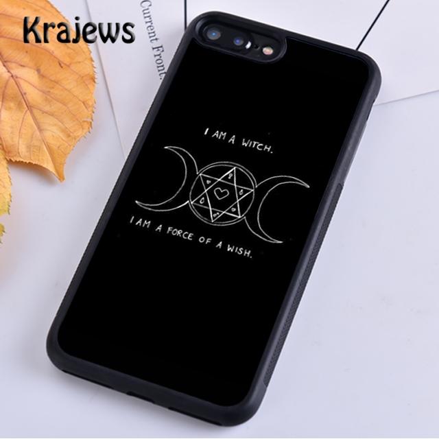 Krajews Hexe Hexerei Weiche Telefon Fall Abdeckung Für iPhone 14 5 SE 6s 7 8 plus X XR XS 11 12 13 pro max Samsung S21 S22ultra Plus