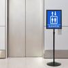 Podium Poster Stand Silver A3 PVC and Steel